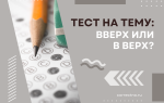 Тест на тему: «Вверх или в верх?»