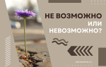 Невозможно или не возможно?