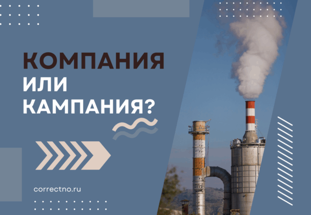 Компания или кампания: как правильно пишется слово?